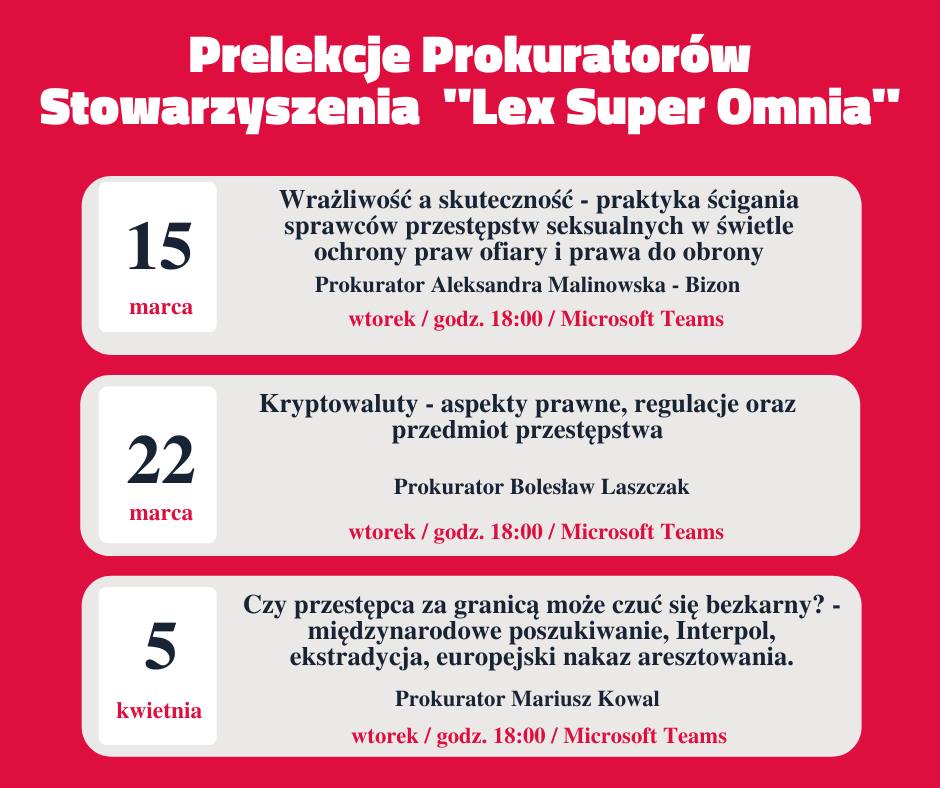 Prelekcje prokuratorów Lex Super Omnia
