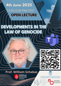 Lecture Professor William Schabas- 4.06.2025