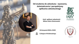 Spotkanie z aplikantem Miłoszem Kołcz-Otwinowskim 14.11.2024 r.