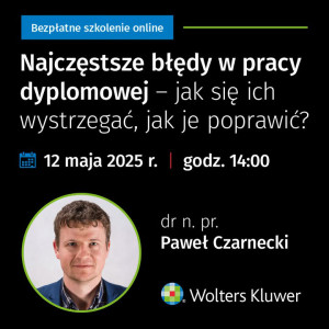 Szkolenie na temat pisania pracy dyplomowej 12.05.2025