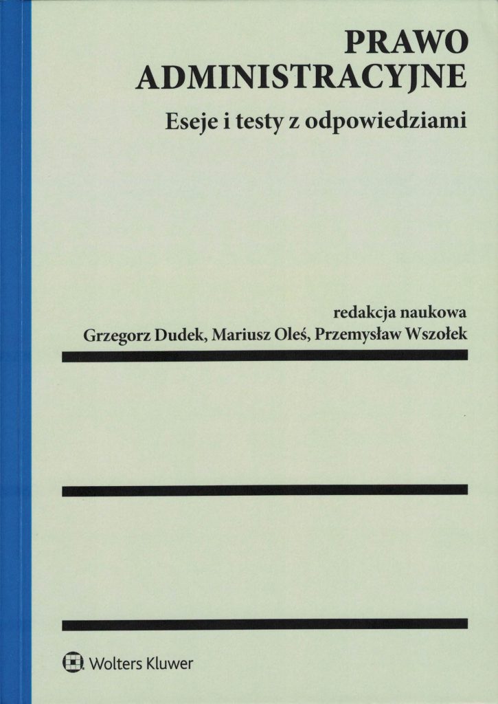 okładka książki Prawo administracyjne. Eseje i testy z odpowiedziami