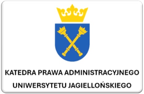 herb UJ i wskazanie nazwy Katedry Prawa Administracyjnego UJ